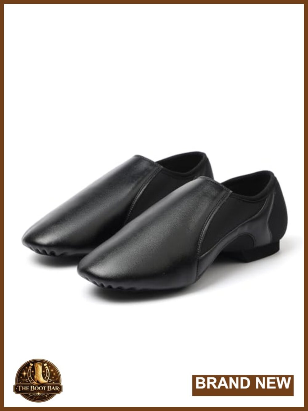 Jazz Dance Shoes Unisex PU Leather Slip On Split Sole